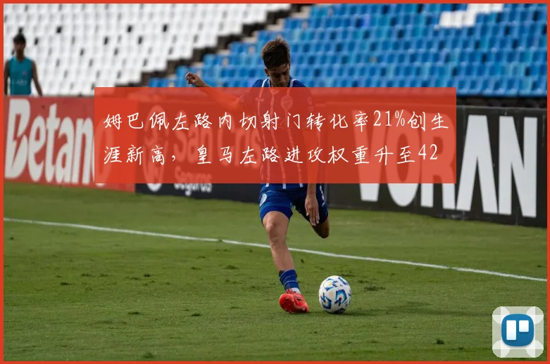 姆巴佩左路内切射门转化率21%创生涯新高,皇马左路进攻权重升至42%